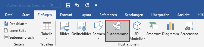 Neu in Office 2019: Piktogramme einfügen